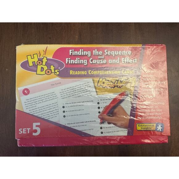 Hot Dots Reading Compression Cards Set 5 NIB- see description - Picture 1 of 3